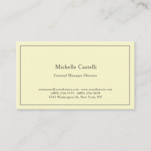 Tarjeta De Visita Lino Premium Profesional Único Clásico Simple