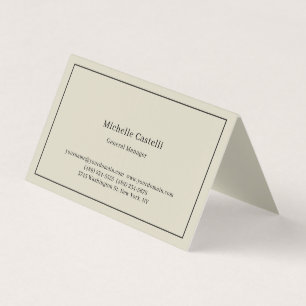 Tarjeta De Visita Lino Premium Profesional Único Clásico Simple