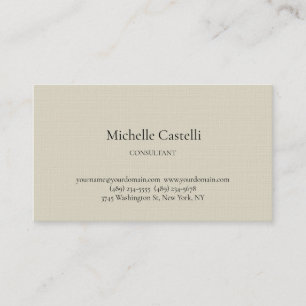 Tarjeta De Visita Lino Premium Profesional Único Clásico Simple