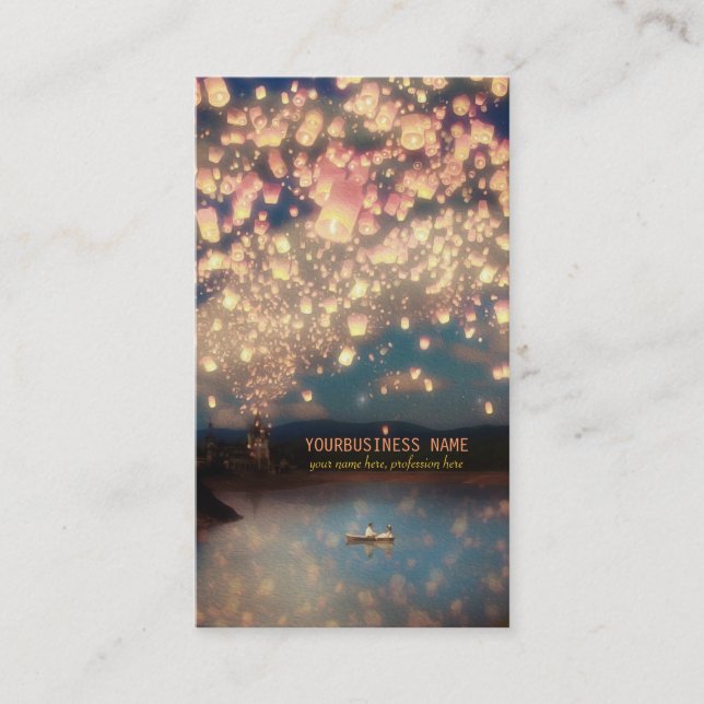 Tarjeta De Visita Linternas del deseo del amor (Anverso)