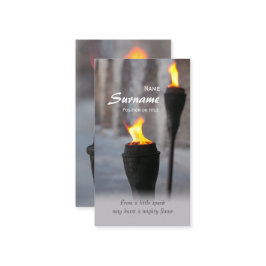 Tarjeta De Visita Linternas incendiarias de una pequeña chispa CC094