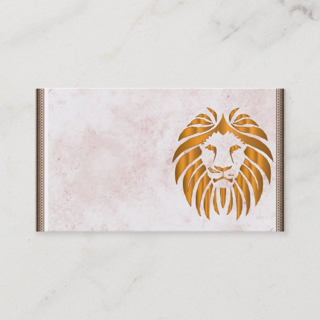 Tarjeta De Visita Lion Business Card (Anverso)