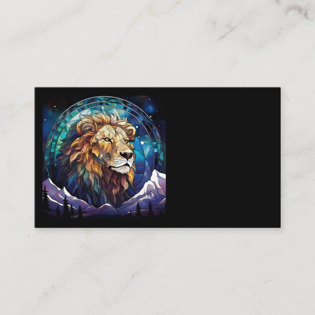 Tarjeta De Visita Lion Business Cards (Anverso)