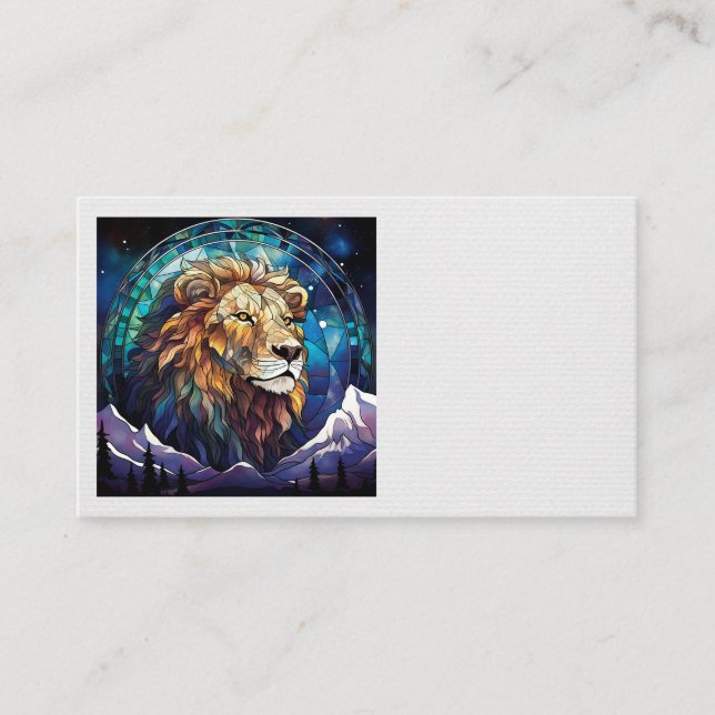 Tarjeta De Visita Lion Business Cards (Anverso)