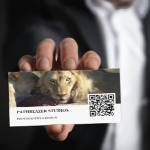 Tarjeta De Visita Lion Stare   Fotografía de vida silvestre  