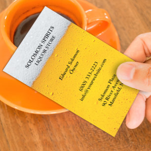 Tarjeta de visita Liquer Beer Store