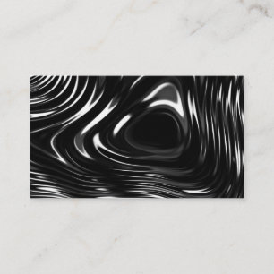 Tarjeta De Visita Líquido metálico en blanco y negro
