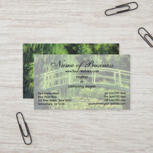 Tarjeta De Visita Lirios de agua blancos de Claude Monet