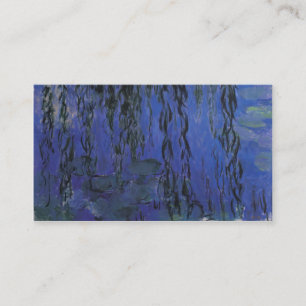 Tarjeta De Visita Lirios de agua y ramas del sauce que llora - Monet