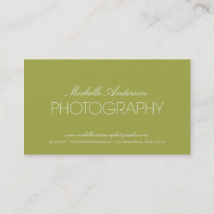 TARJETA DE VISITA LISA DE LA FOTOGRAFÍA DEL
