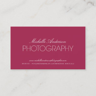 TARJETA DE VISITA LISA DE LA FOTOGRAFÍA DEL