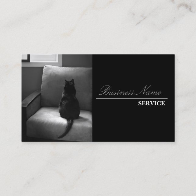 Tarjeta de visita lisa y moderna (Anverso)