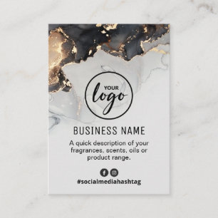 Tarjeta De Visita Lista de fragancias de perfume de vena de oro exub