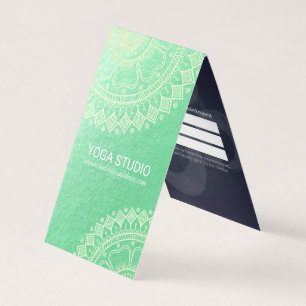 Tarjeta De Visita Lista de precios de yoga del instructor de mediaci