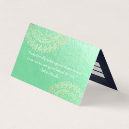 Tarjeta De Visita Lista de precios de yoga del instructor de mediaci