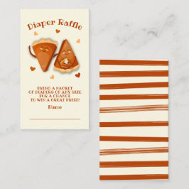 Tarjeta De Visita Little Cutie Pie Autumn Diaper Raffle