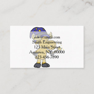 Tarjeta De Visita Little Moose Wizard haciendo magia   elegir el col