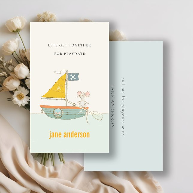 Tarjeta De Visita Llamada a Monograma de Embarcadero Pirata (Subido por el creador)