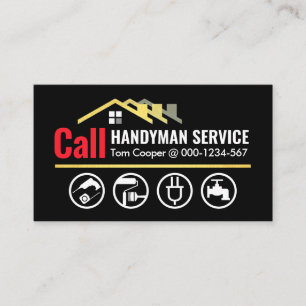 Tarjeta De Visita Llamar a servicios de Handyman residencial