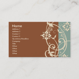 Tarjeta De Visita Llamarada moderna