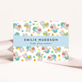 Tarjeta De Visita Llamas Cutas, Centro de Juegos Infantiles, Centro 