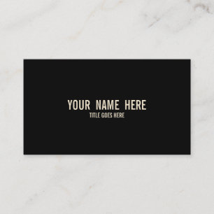 Tarjeta de visita llana del color del vintage