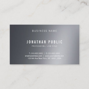 Tarjeta De Visita Llano creativo profesional elegante del diseño