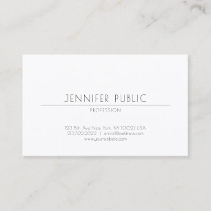 Tarjeta De Visita Llano elegante profesional del diseño creativo