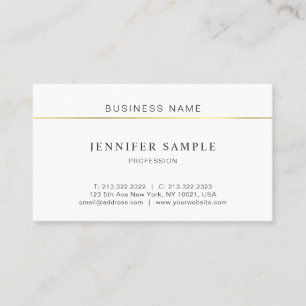 Tarjeta De Visita Llano moderno del diseño elegante profesional