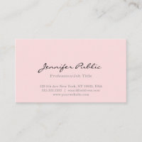Llano moderno profesional simple rosado elegante
