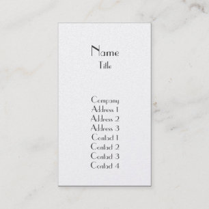 Tarjeta De Visita Llano - negocio