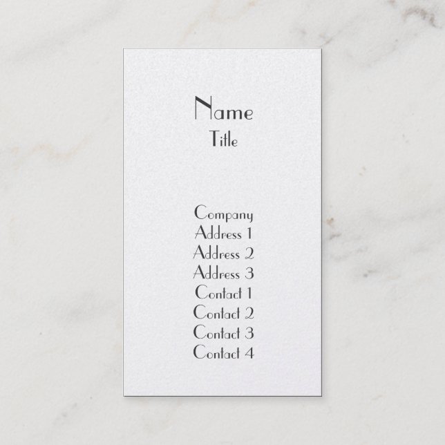 Tarjeta De Visita Llano - negocio (Anverso)