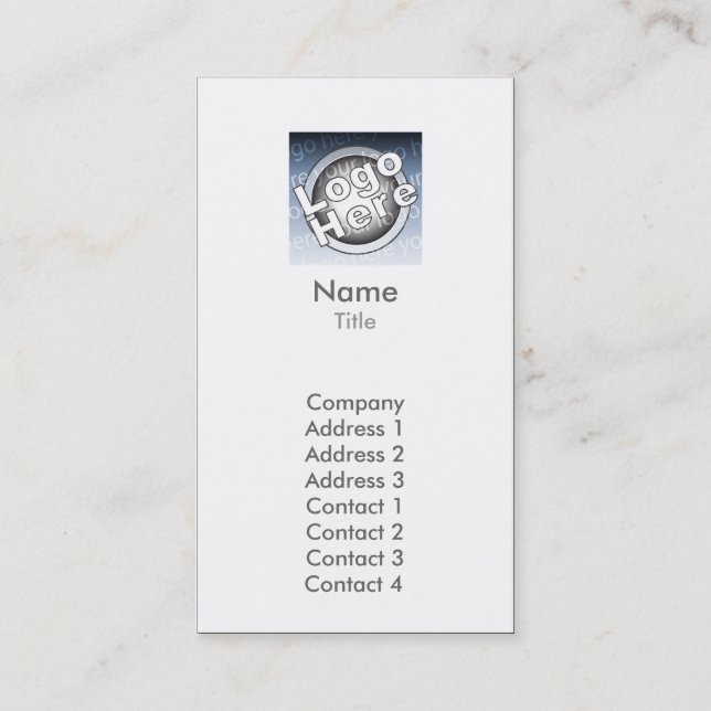 Tarjeta De Visita Llano - negocio (Anverso)