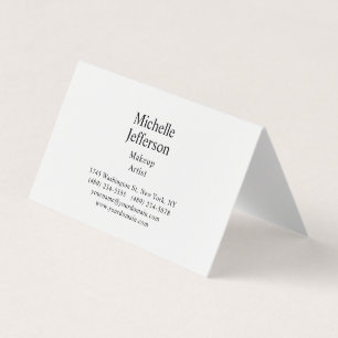 Tarjeta De Visita Llanto Minimalista blanco y negro moderno