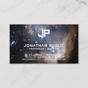 Tarjeta De Visita Llanto monograma del Universo Espacial de la Físic