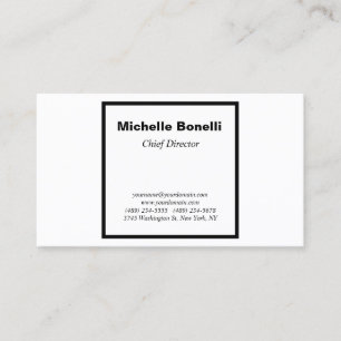 Tarjeta De Visita Llanto profesional blanco negro minimalista