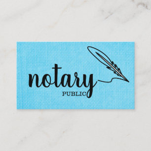 Tarjeta De Visita Llanura de escritura notarial elegante