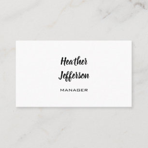 Tarjeta De Visita Llanura profesional a mano de diseño