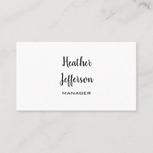 Tarjeta De Visita Llanura profesional a mano de diseño