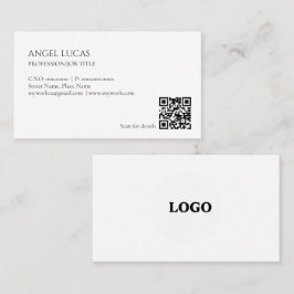 Tarjeta De Visita Llanura profesional minimalista