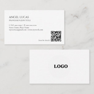 Tarjeta De Visita Llanura profesional minimalista