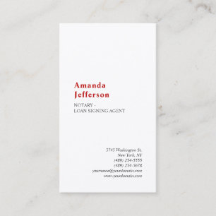 Tarjeta De Visita Llanura profesional Minimalista moderna de seda pr