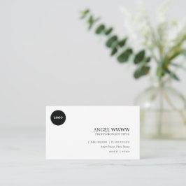 Tarjeta De Visita Llanura profesional Minimalista moderna personaliz