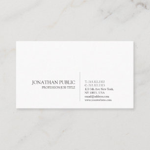 Tarjeta De Visita Llanura profesional moderna y elegante