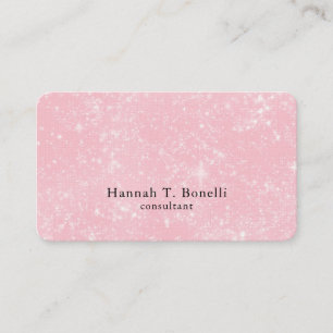 Tarjeta De Visita Llanura rosa moderna de moda creativa femenina mod