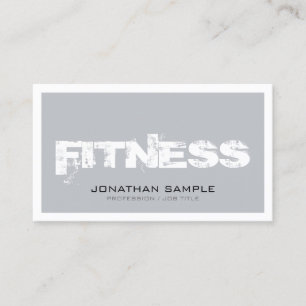 Tarjeta De Visita Llanura superior de moda para entrenador personal