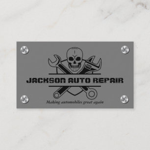 Tarjeta De Visita Llave del cráneo de reparación automática del mecá
