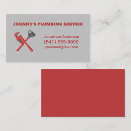 Tarjeta De Visita Llave del émbolo de plomo