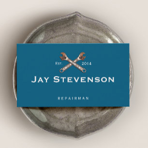 Tarjeta De Visita Llave mecánica/de reparación del hogar