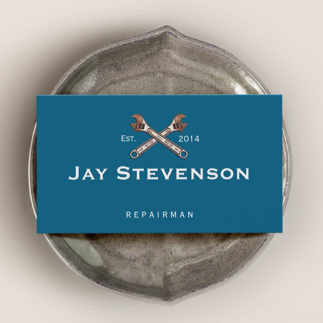 Tarjeta De Visita Llave mecánica/de reparación del hogar (Subido por el creador)